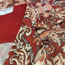 画像5: Paisley Allover S/S Shirts Burgundy 半袖 ペイズリー シャツ (5)