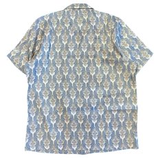 画像3: Paisley Allover S/S Shirts Blue 半袖 ペイズリー シャツ (3)