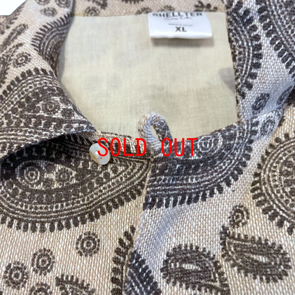 画像5: Paisley Allover S/S Linnen Like Shirts 半袖 ペイズリー シャツ (5)