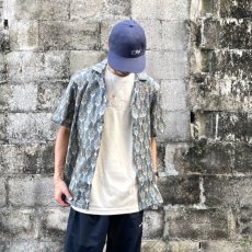 画像1: Paisley Allover S/S Shirts Blue 半袖 ペイズリー シャツ (1)