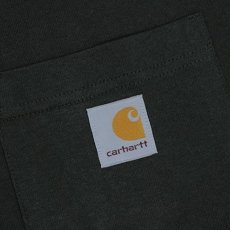 画像5: US Pocket S/S One Point Loose Fit Heavyweight Tee Black ポケット ワンポイント ロゴ 無地 半袖 Tシャツ K87 (5)