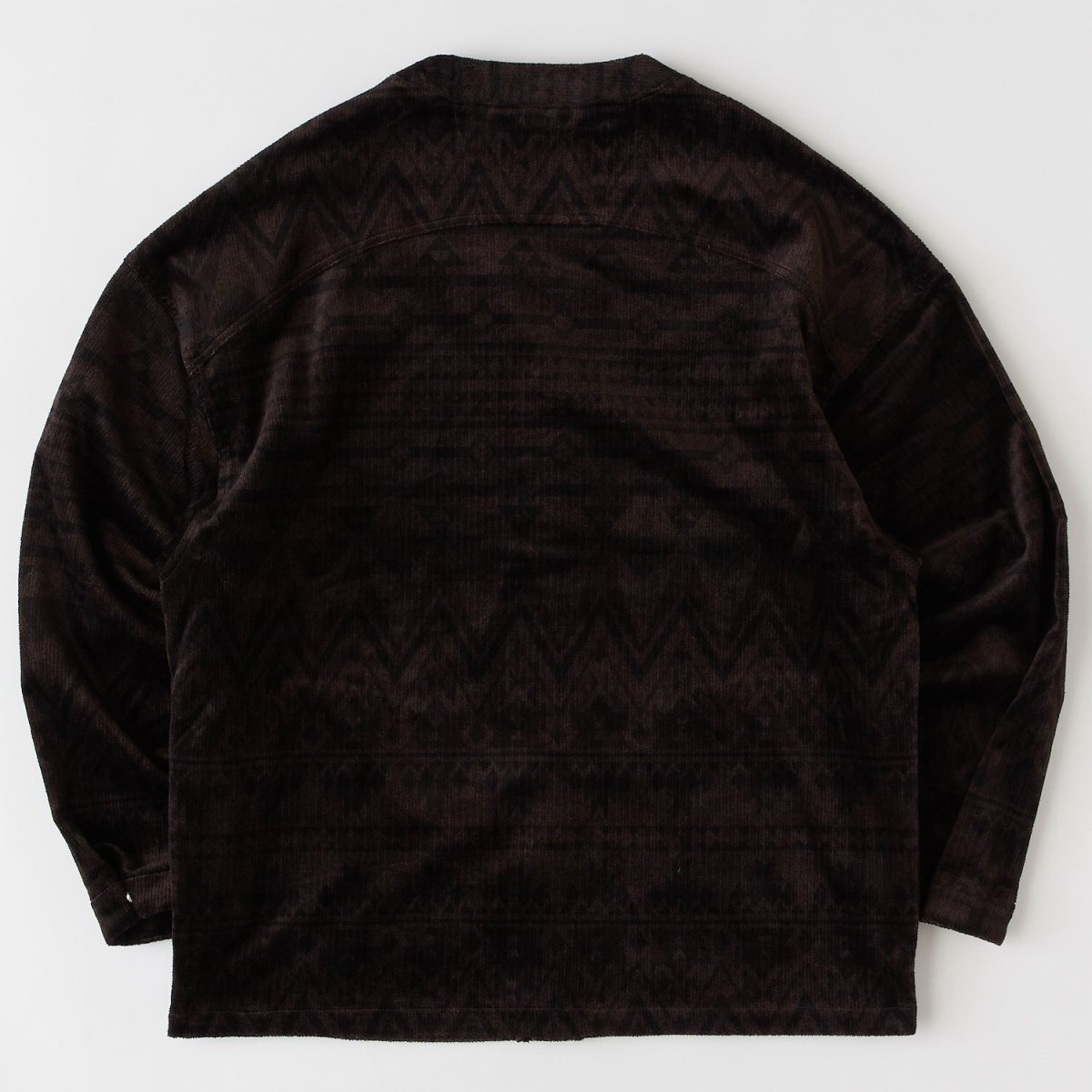 画像3: NATIGAN Corduroy Shirts BRN ネイティブプリント コーデュロイ シャツ (3)
