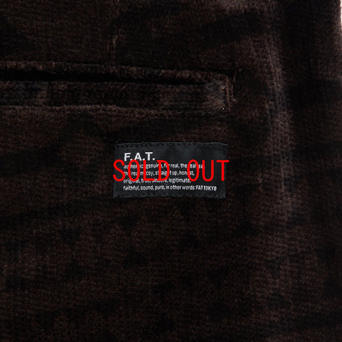 画像6: MEGANATIVE Corduroy Pants BRN ネイティブプリント コーデュロイ パンツ (6)