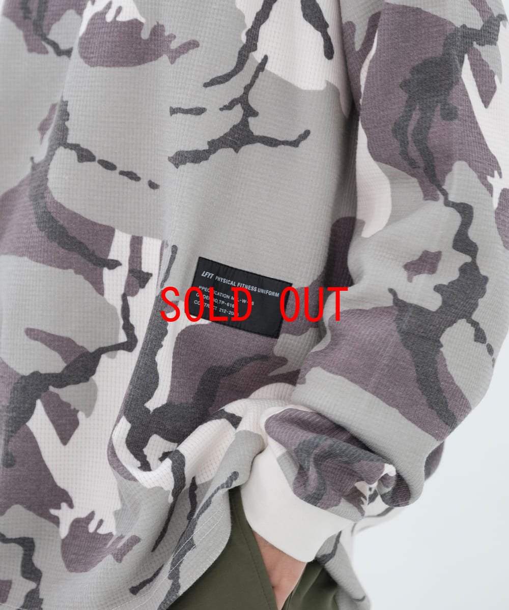画像6: Waffle Thermal L/S Tee French Camo 長袖 サーマル シャツ Tシャツ (6)