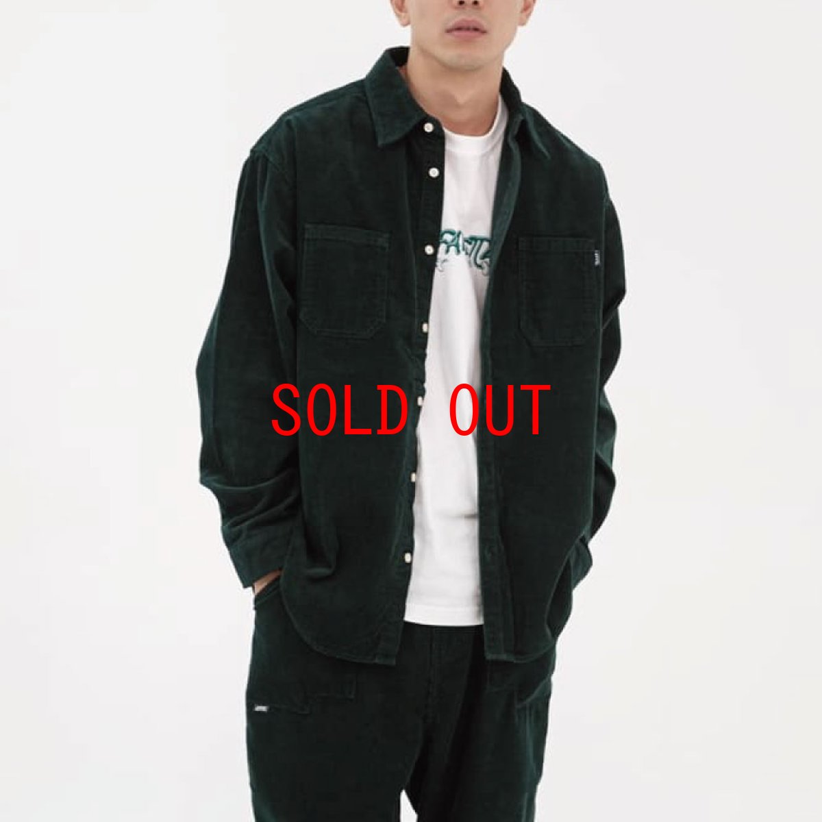 画像6: Classic Corduroy L/S Shirt BLK 長袖 コーデュロイ シャツ (6)