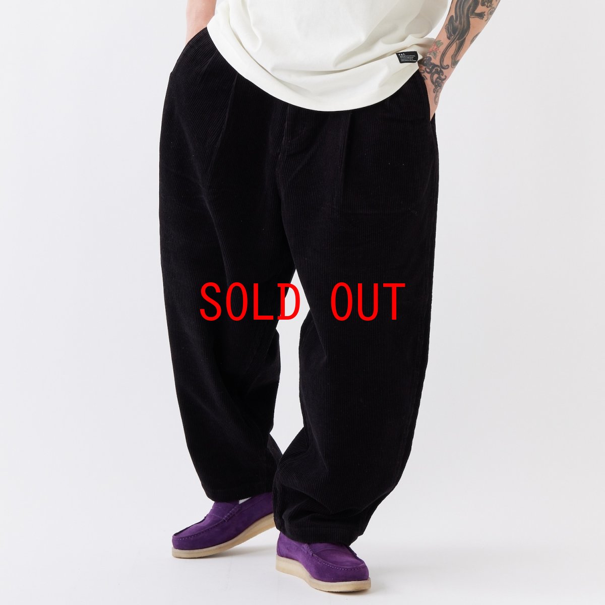 画像1: × Dickies Wallies Corduroy Pants BLK ディッキーズ コーデュロイ パンツ (1)