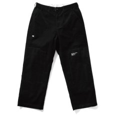 画像1: Double Knee Corduroy Pants BLK ダブルニー コーデュロイ ワーク パンツ (1)