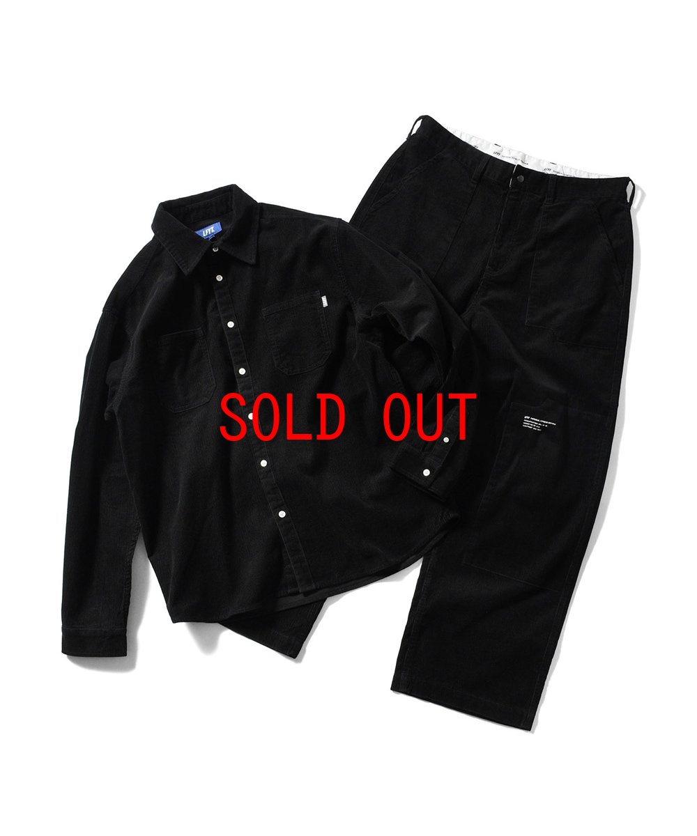 画像9: Double Knee Corduroy Pants BLK ダブルニー コーデュロイ ワーク パンツ (9)