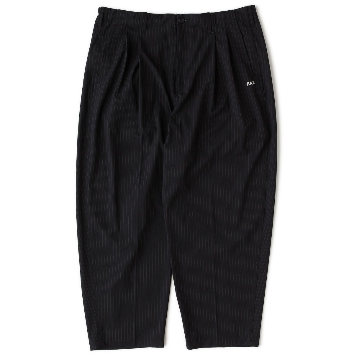 画像2: STROROUSER Pin Stripe Trouser Pants タック ワイド ストライプ トラウザー パンツ (2)