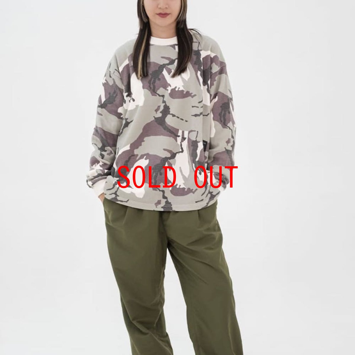 画像7: Waffle Thermal L/S Tee French Camo 長袖 サーマル シャツ Tシャツ (7)