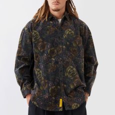 画像4: MEGABLOSSOM Corduroy Pants GRN ボタニカルプリント コーデュロイ パンツ (4)