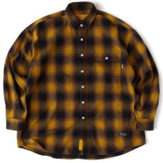 画像2: × BIG MAC MAC SHADE Flannel Check Shirts YLW ビッグマック 長袖 フランネル チェック シャツ (2)