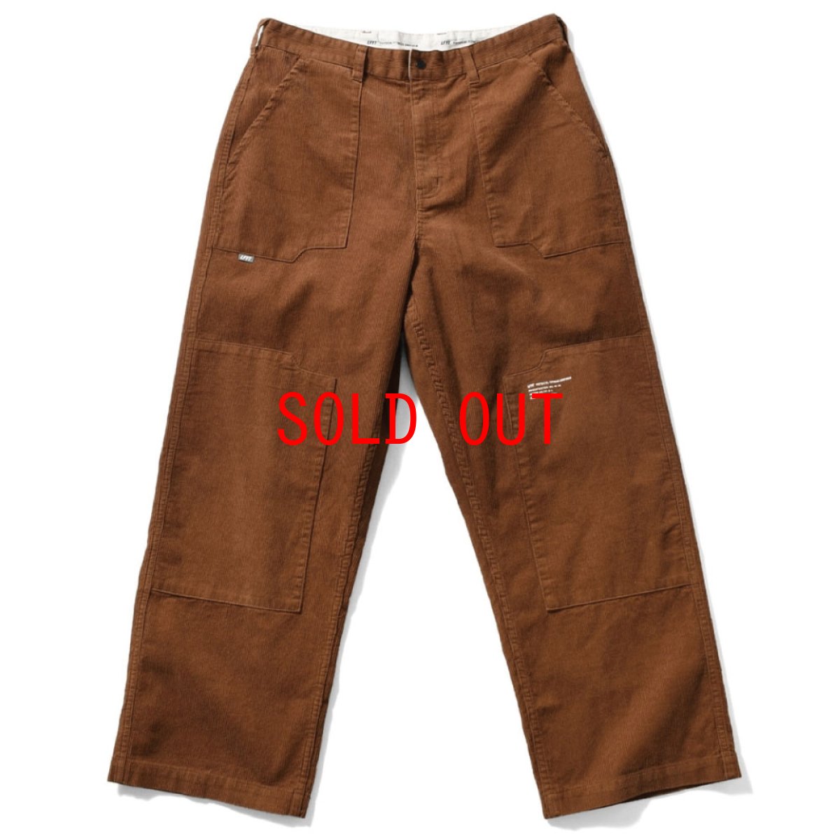 画像2: Double Knee Corduroy Pants BRN ダブルニー コーデュロイ ワーク パンツ (2)