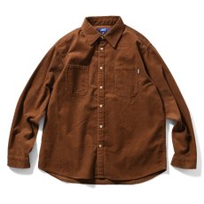 画像2: Classic Corduroy L/S Shirt BRN 長袖 コーデュロイ シャツ (2)