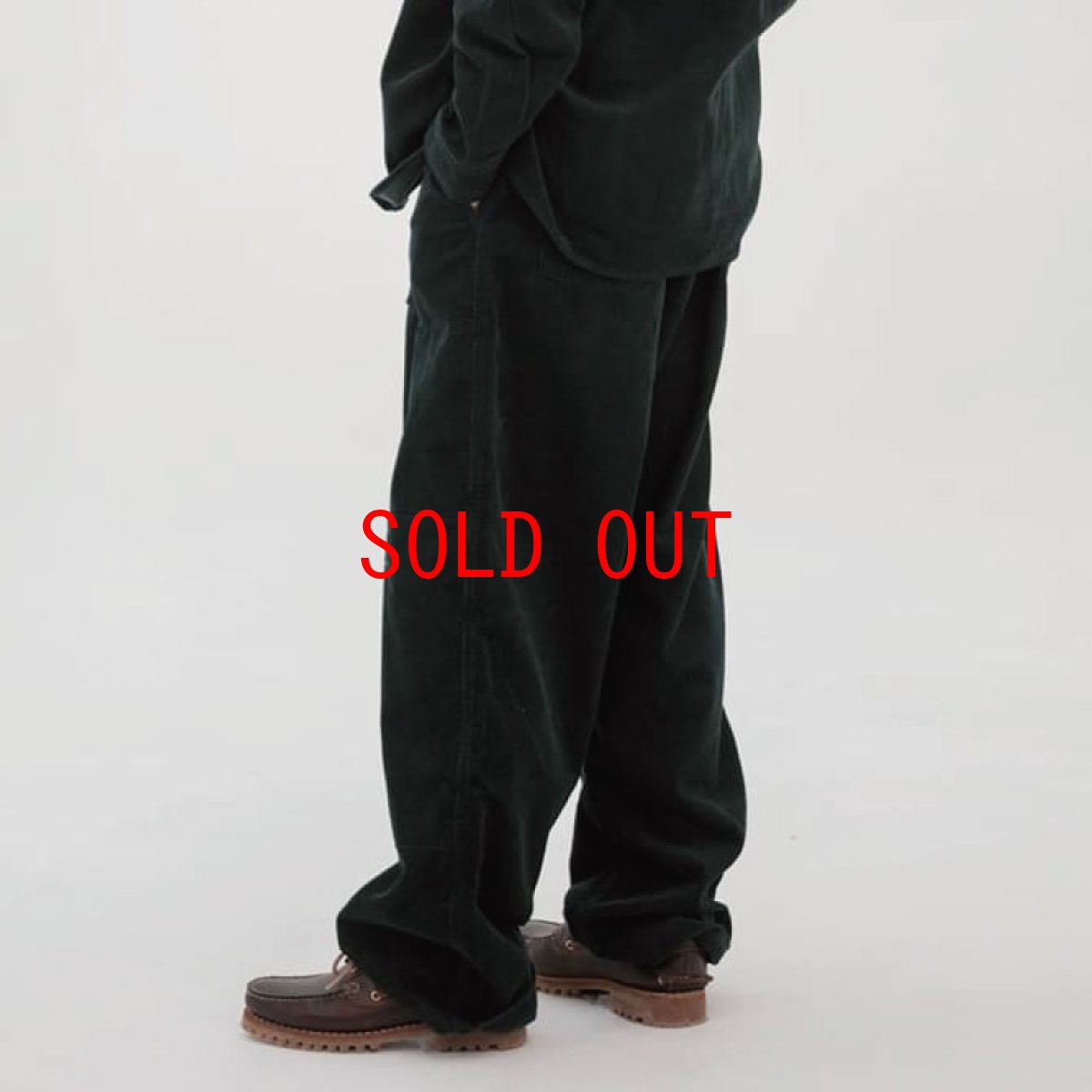 画像2: Double Knee Corduroy Pants GRN ダブルニー コーデュロイ ワーク パンツ (2)