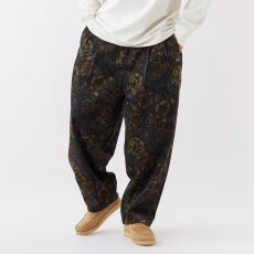 画像1: MEGABLOSSOM Corduroy Pants GRN ボタニカルプリント コーデュロイ パンツ (1)