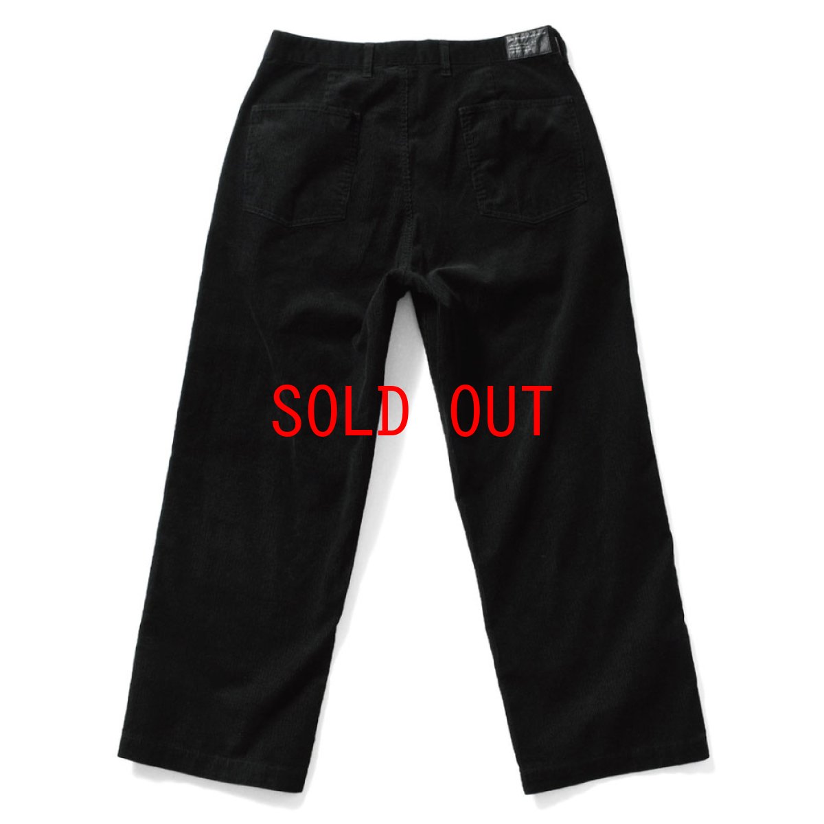 画像2: Double Knee Corduroy Pants BLK ダブルニー コーデュロイ ワーク パンツ (2)