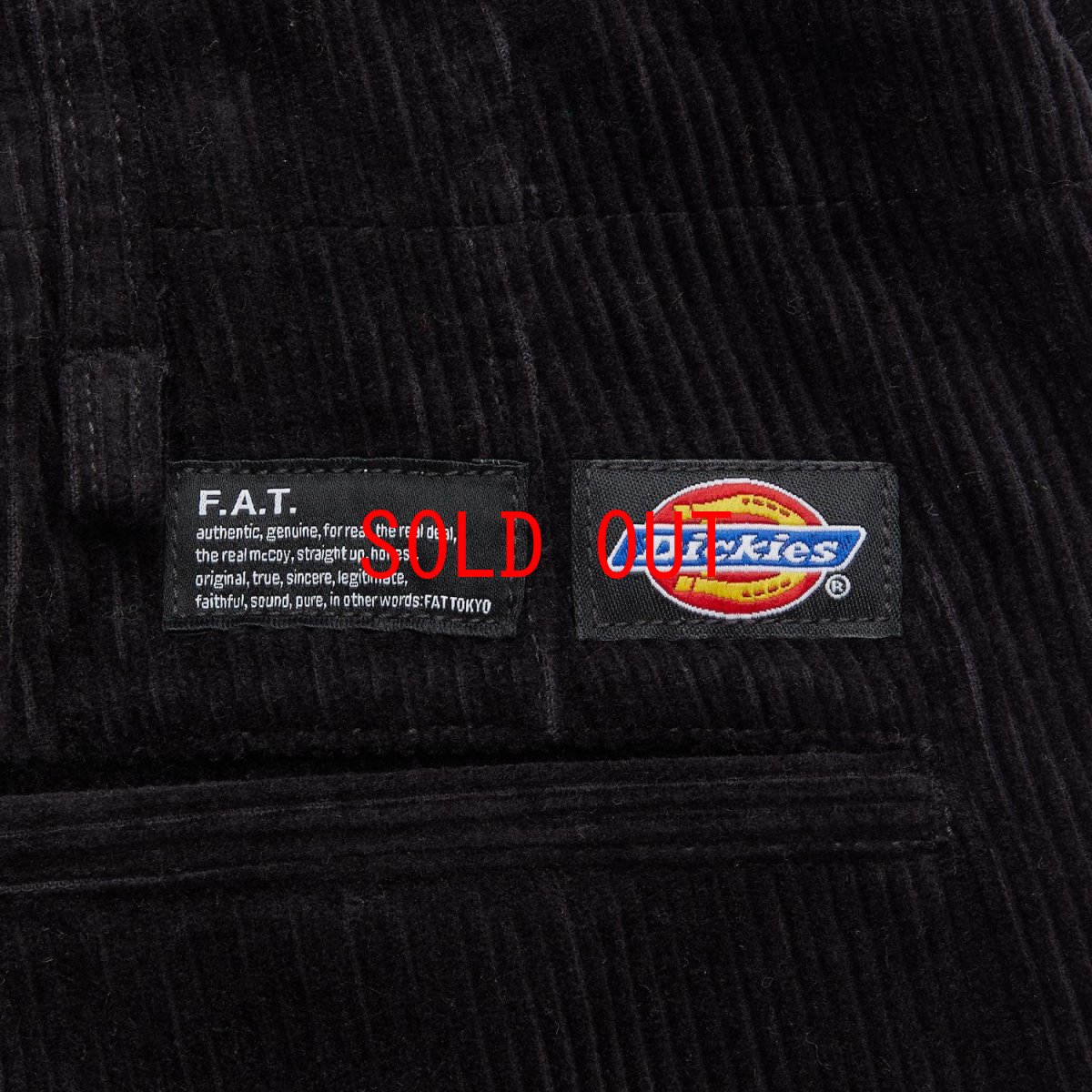 画像6: × Dickies Wallies Corduroy Pants BLK ディッキーズ コーデュロイ パンツ (6)