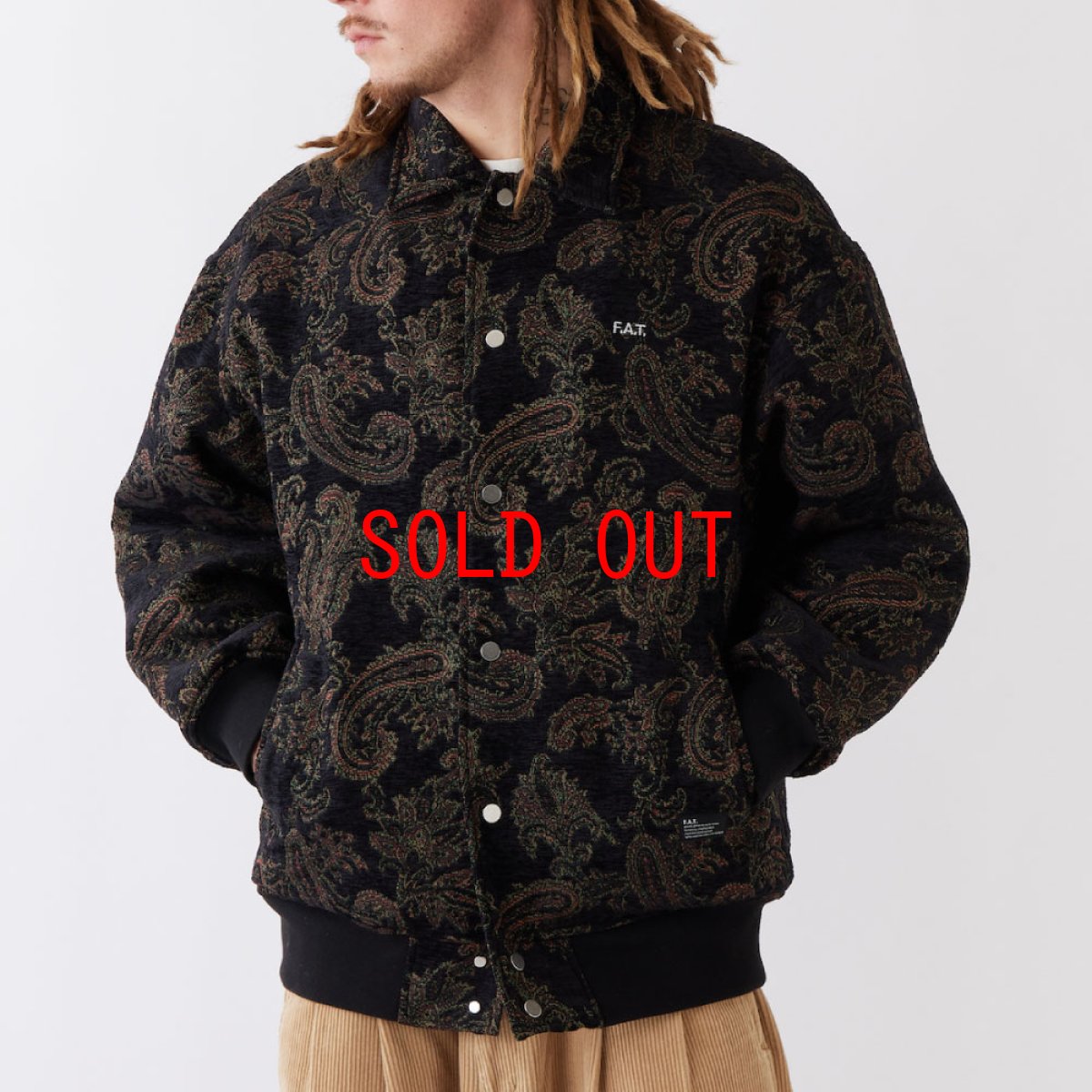 画像1: GOOPERS Gobelin Jacket ゴブラン ジャガード リブ ブルゾン ジャケット (1)