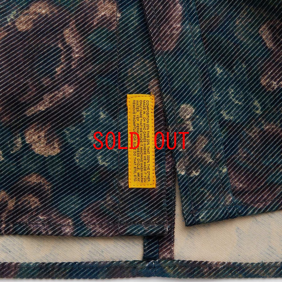 画像5: GIGABLOSSOM Corduroy Shirts NVY ボタニカルプリント コーデュロイ シャツ (5)