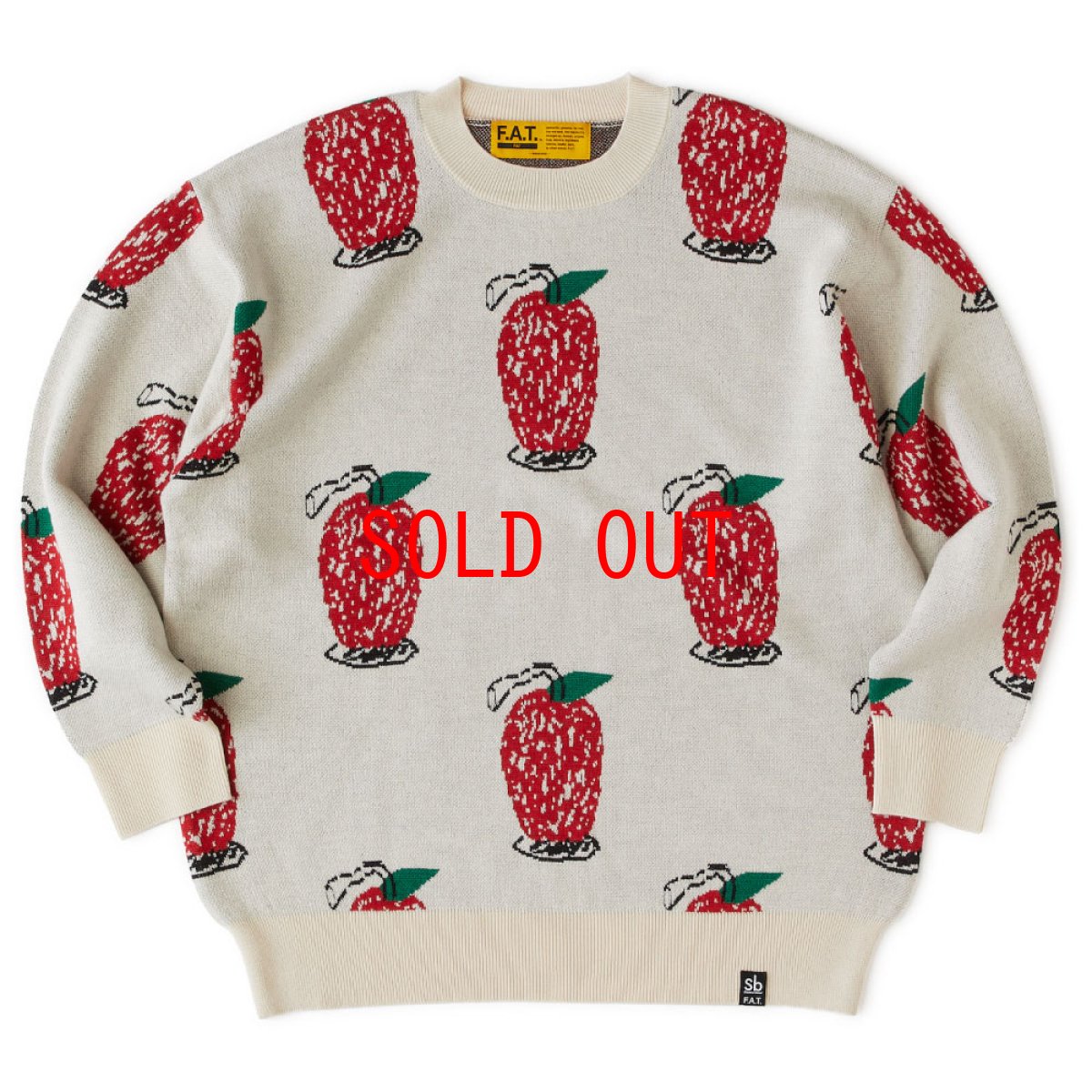 画像2: MURONE "BIG APPLE" Crewneck Knit クルーネック ニット (2)