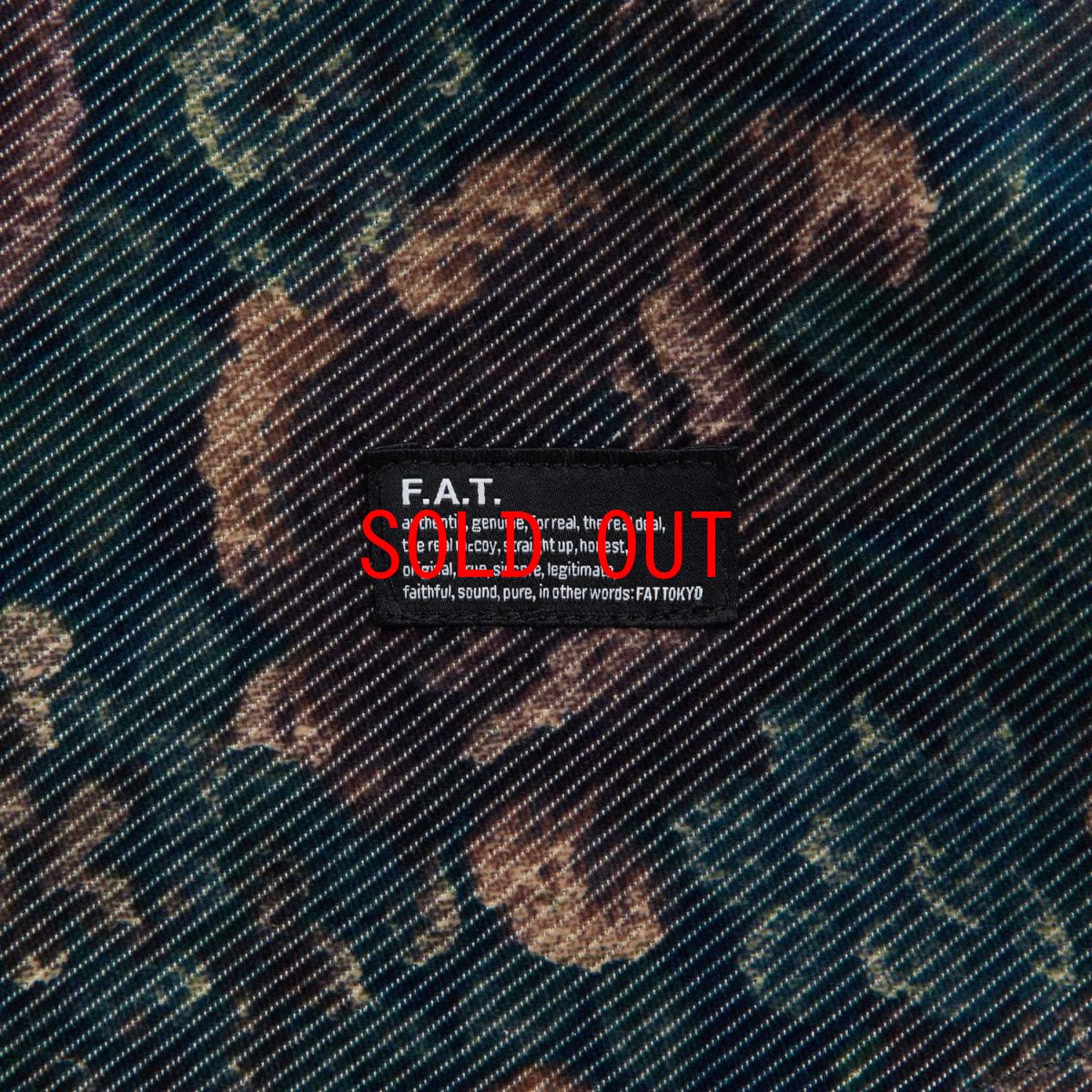 画像4: GIGABLOSSOM Corduroy Shirts NVY ボタニカルプリント コーデュロイ シャツ (4)