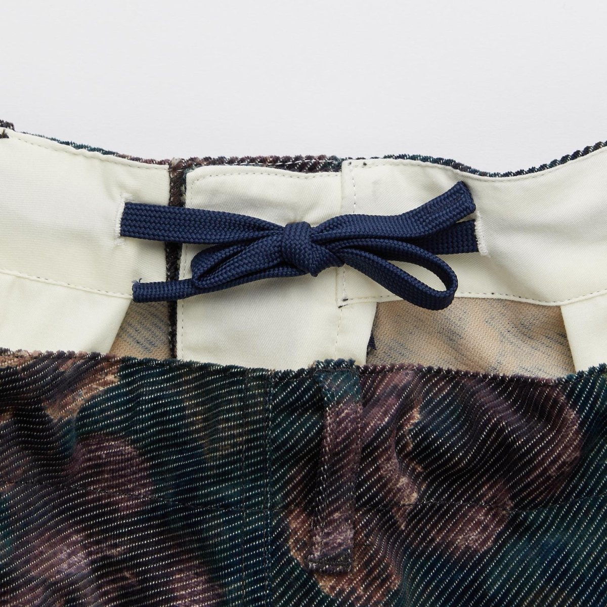 画像4: MEGABLOSSOM Corduroy Pants NVY ボタニカルプリント コーデュロイ パンツ (4)