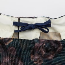 画像4: MEGABLOSSOM Corduroy Pants NVY ボタニカルプリント コーデュロイ パンツ (4)