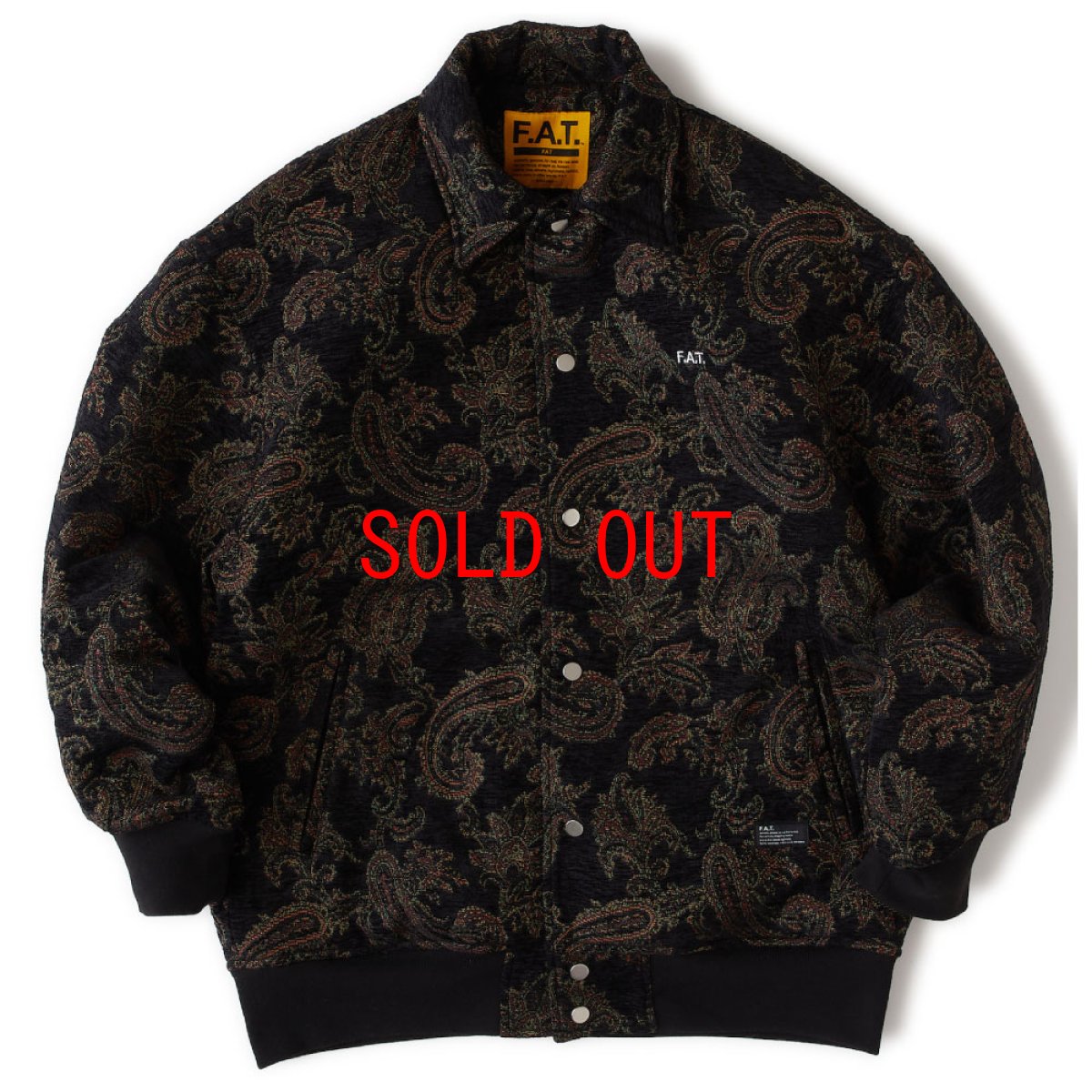 画像2: GOOPERS Gobelin Jacket ゴブラン ジャガード リブ ブルゾン ジャケット (2)