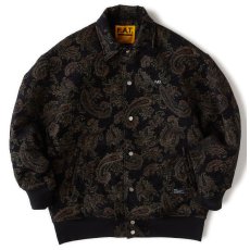 画像2: GOOPERS Gobelin Jacket ゴブラン ジャガード リブ ブルゾン ジャケット (2)