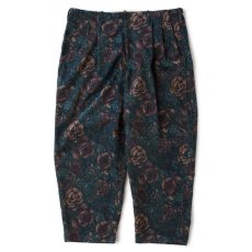 画像2: MEGABLOSSOM Corduroy Pants NVY ボタニカルプリント コーデュロイ パンツ (2)