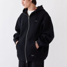 画像1: QUILZIP Quilting Zip Sweat Hoodie BLK ZIP パーカー キルティング フーディー (1)
