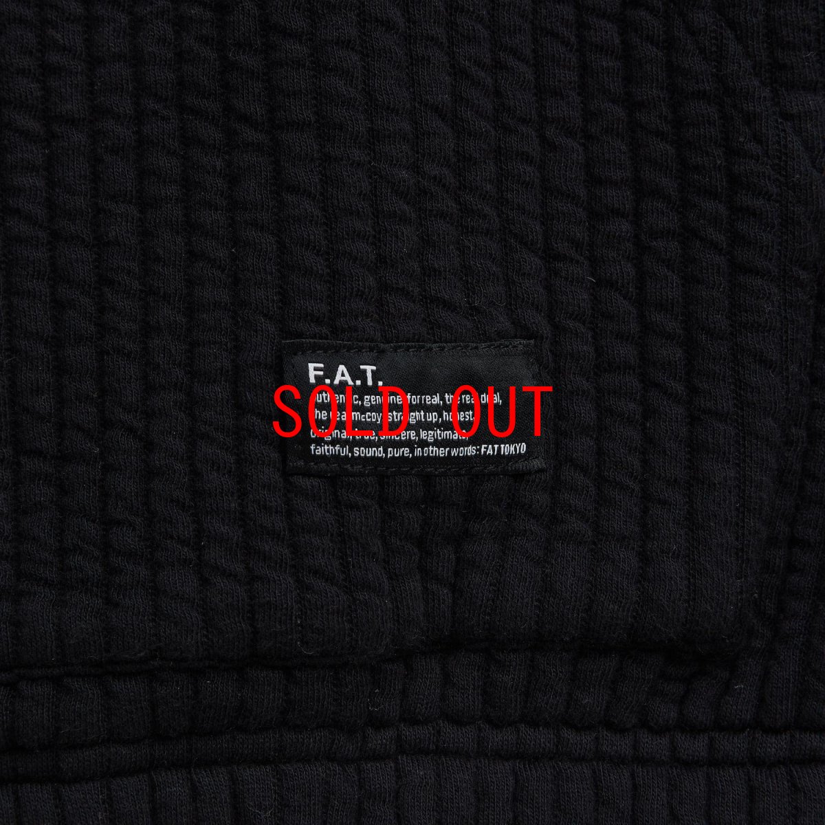 画像5: QUILZIP Quilting Zip Sweat Hoodie BLK ZIP パーカー キルティング フーディー (5)