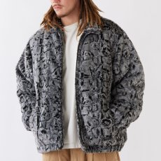 画像1: FUZZLER Far Coat Jacket フェイクファー ZIP ブルゾン コート ジャケット (1)