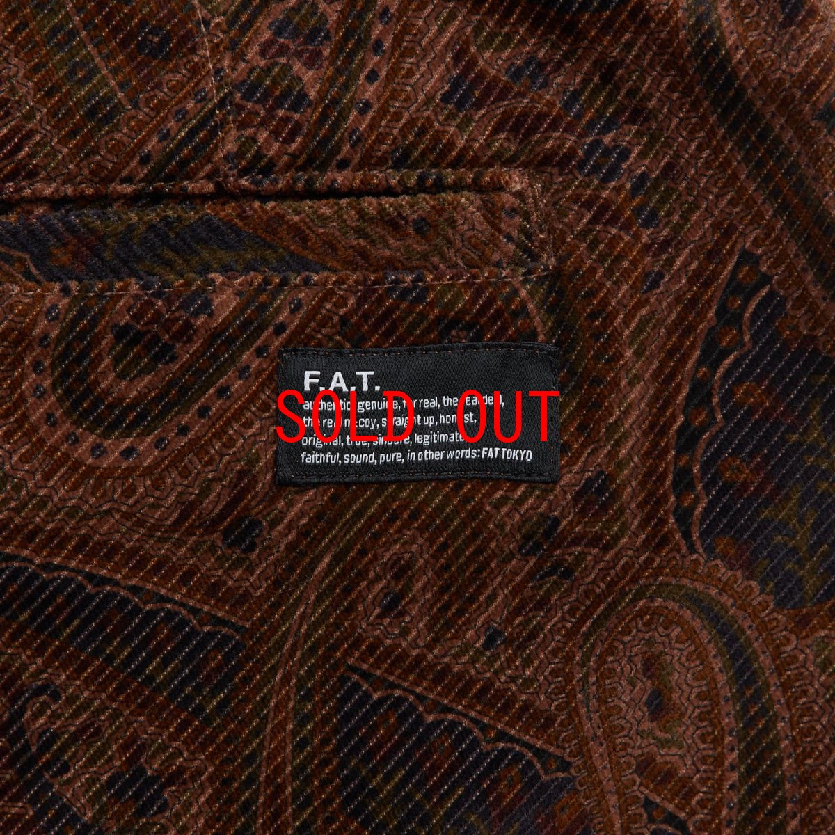 画像5: MEGANSLEY Corduroy Pants CML ペーズリー コーデュロイ パンツ (5)