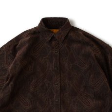 画像9: GIGANSLEY Corduroy Shirts WNE ペイズリー コーデュロイ シャツ (9)