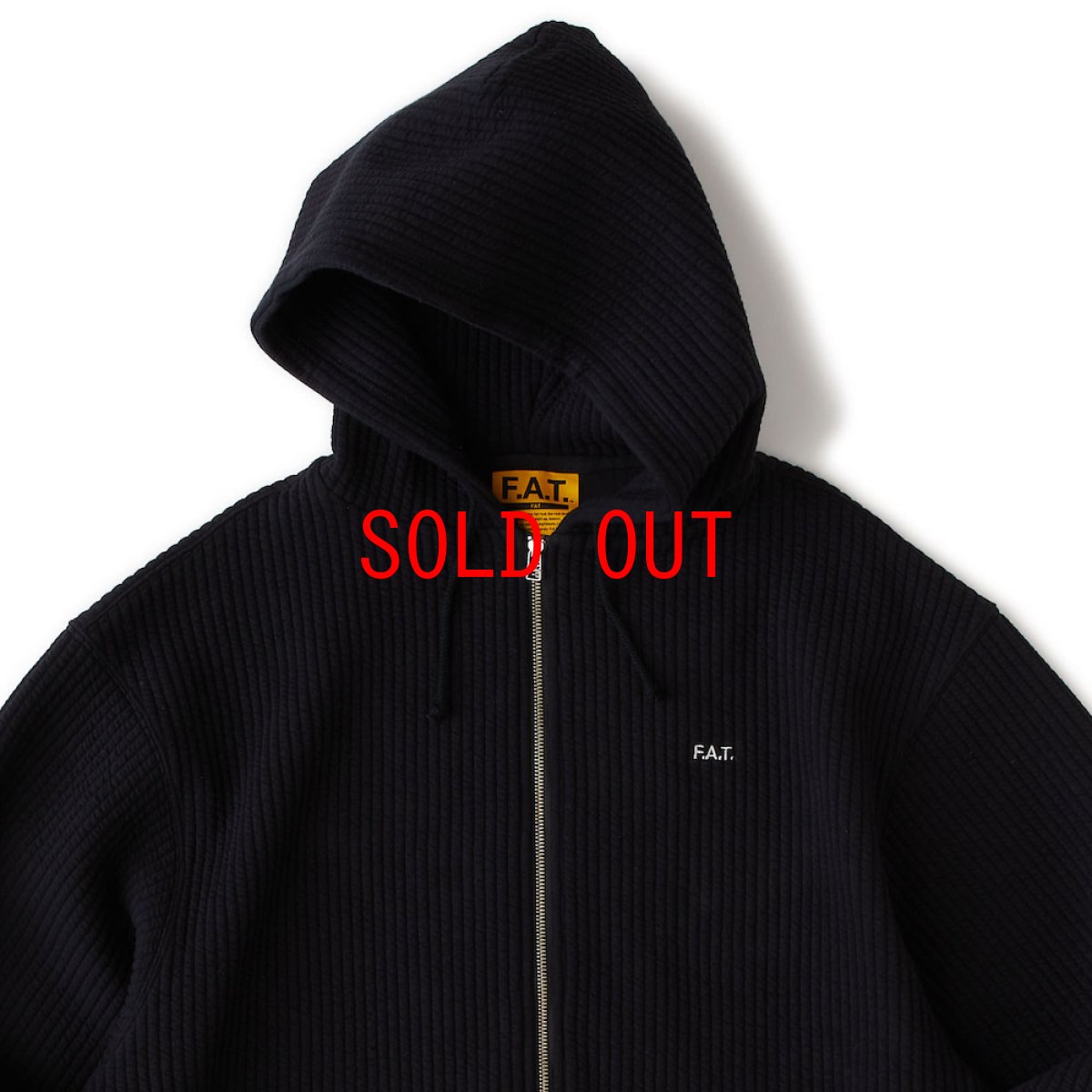 画像7: QUILZIP Quilting Zip Sweat Hoodie BLK ZIP パーカー キルティング フーディー (7)