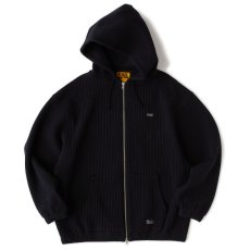 画像2: QUILZIP Quilting Zip Sweat Hoodie BLK ZIP パーカー キルティング フーディー (2)