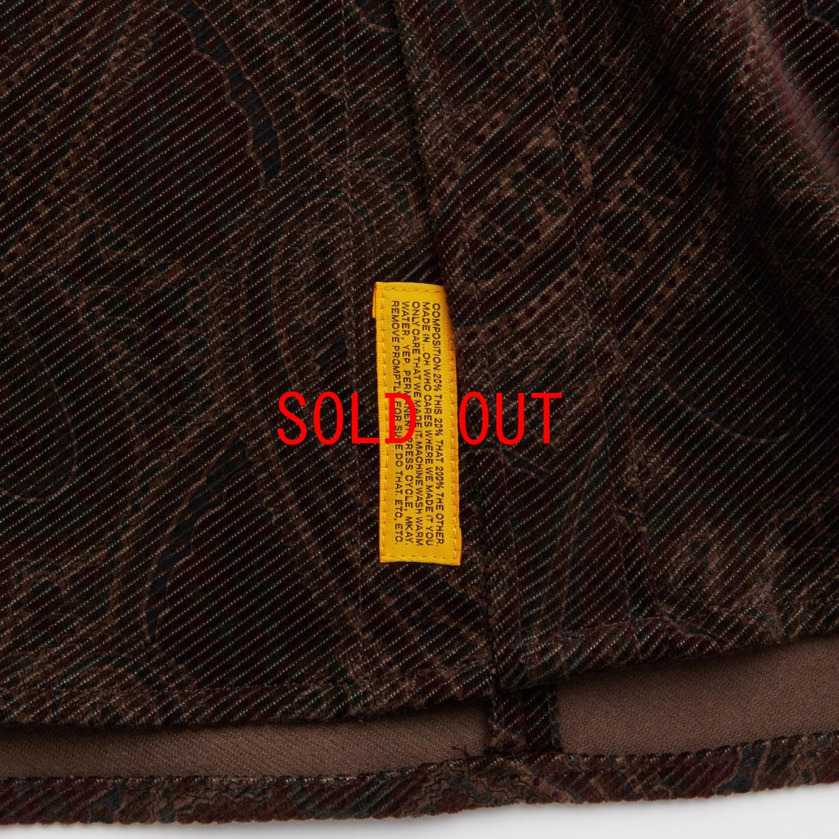 画像5: GIGANSLEY Corduroy Shirts WNE ペイズリー コーデュロイ シャツ (5)