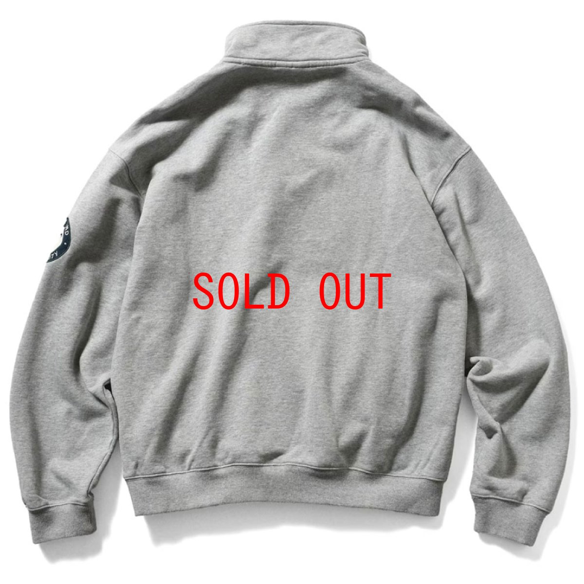 画像5: Arch Logo Halfzip Sweat Shirt Ash Grey ハーフ ジップ スウェット (5)
