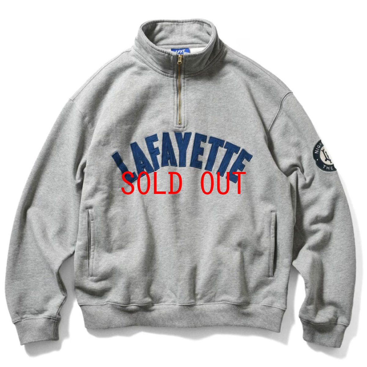 画像4: Arch Logo Halfzip Sweat Shirt Ash Grey ハーフ ジップ スウェット (4)
