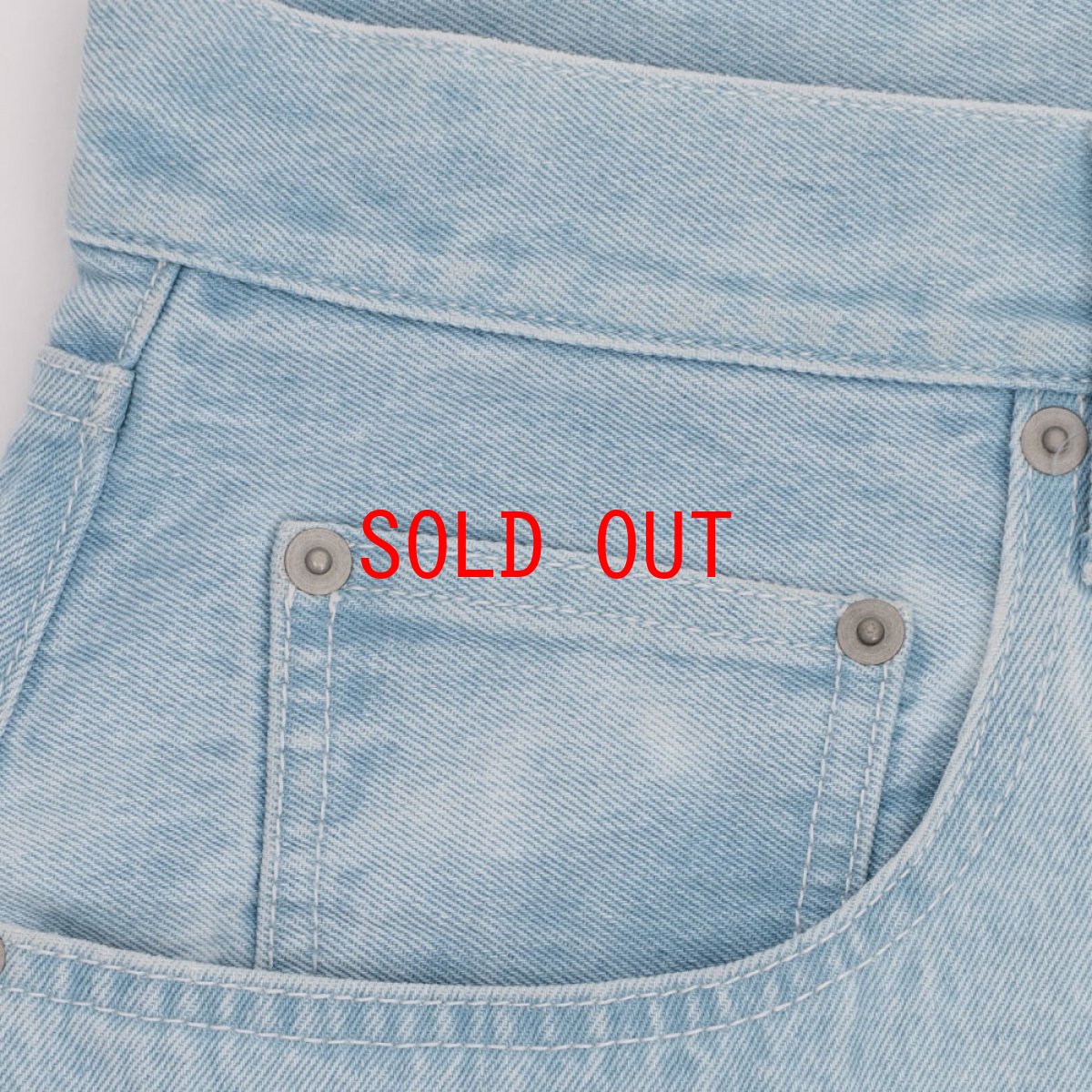 画像8: Washed Daily Jeans Denim Pants Ice Blue ウォッシュ デニム パンツ (8)