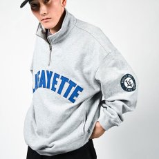 画像1: Arch Logo Halfzip Sweat Shirt Ash Grey ハーフ ジップ スウェット (1)