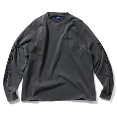 画像1: Sleeve Logo Washed L/S Tee Gray スリーブ ロゴ 長袖 Tシャツ (1)