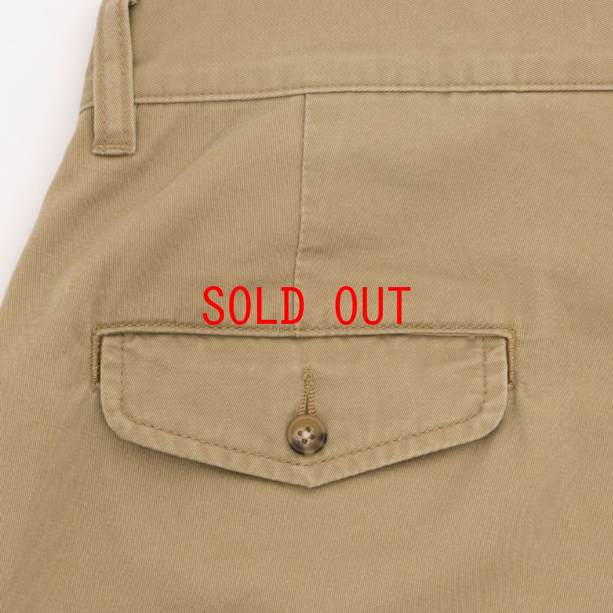 画像7: Faded Two Tuck Chino Beige コットン タック チノ パンツ (7)