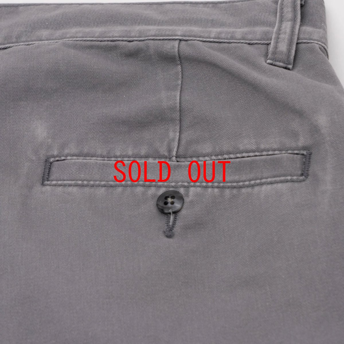 画像8: Faded Two Tuck Chino Grey コットン タック チノ パンツ (8)
