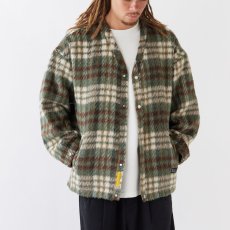 画像1: SHAGGYSHOT Mohair Snap Cardigan Green モヘア スナップ カーディガン (1)