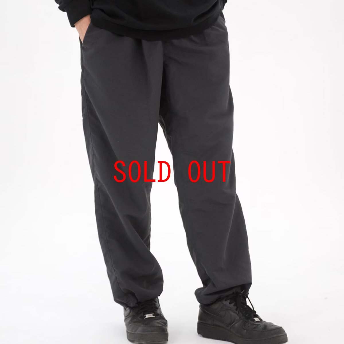 画像2: Supplex Nylon Track Pnats Black ミリタリー スポーツ リフレクター トラック パンツ (2)