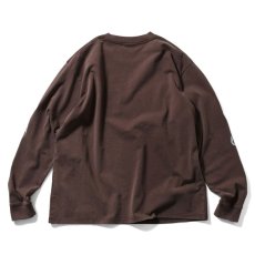 画像3: Sleeve Logo Washed L/S Tee Brown スリーブ ロゴ 長袖 Tシャツ (3)