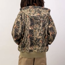 画像2: Camouflage Heavy Weight Zip Hoodie Real tree Camo リアルツリー カモ 迷彩 ヘビーウェイト ジップ スゥエット フーディー (2)